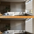 thumbnail image 6 of BERISSA Cordless Roman Shades for Windows Blackout Top Down Bottom Up Window Shades Easy Install Thermal Insulation Roman Blinds,100% Blackout Linen Beige,34" W x 64" H, 6 of 7
