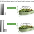 thumbnail image 4 of Jinyi Garden Hoops Grow Tunnel, Greenhouse Hoops for Raised Beds, Rust-Proof Fiberglass Frame for Garden Netting, Small Greenhouse Kit, 4 of 10