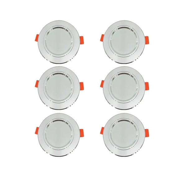 6 Piezas Empotrable LED Regulable Plafón Empotrable Empotrable 220-240V Macarena Luz de techo LED