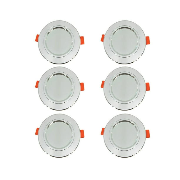 6 Piezas Empotrable LED Regulable Plafón Empotrable Empotrable 220-240V Macarena Luz de techo LED