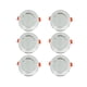 thumbnail image 1 of 6 Piezas Empotrable LED Regulable Plafón Empotrable Empotrable 220-240V Macarena Luz de techo LED, 1 of 8