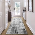 thumbnail image 1 of Alfombra Ompaa para pasillo, lavable, antideslizante, gris, 80 x 245 cm, 1 of 9