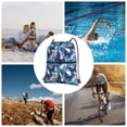 thumbnail image 6 of Gaeub Blue and White Butterflies Gym Bag Sackpack Sports,Drawstring Backpack Sports Bag for Women Men Large Size, 6 of 6