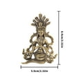 thumbnail image 3 of Brass Buddhas Statues for Meditations Decors,Nuwa Statues Figurine Spiritual Decors Table Centrepieces Buddhas Sculpture, 3 of 8