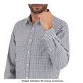 thumbnail image 4 of Camisa George Talla G Manga Larga de Cuadros Pequeños Negro con Verde, 4 of 4