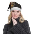 thumbnail image 5 of Cauagu Black Cat in Wildflowers for Adult Christmas Hat,1-Pack Xmas Holiday Hat Santa Hat for Women & Men Festive Headwear Accessories Fit for Christmas/New Year/Party, 5 of 6