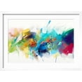 thumbnail image 2 of Art.com Abstract Colorful Oil Painting on Canvas Texture. Hand Drawn Brush Stroke, Oil Color Paintings Back Art Print by pluie_r, White Frame Wall Art, 23" x 17", 2 of 5