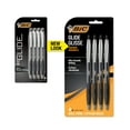 thumbnail image 3 of BIC Glide Retractable Ballpoint Black Pens, Medium Point, 1.0 mm, Black Ink Ball Pens, Pack of 4, 3 of 11