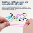 thumbnail image 3 of Uxcell 140 Pcs Rubber Band Stretchable Rubber Elastic Band Colored Spots 25mm x 4mm Hair Rubber Bands for Home Office, Rose Pink, 3 of 6