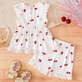 thumbnail image 6 of TOWED22 Baby Toddler Sweet 2pcs Outfits Tank Tee Sleeveless and Shorts Adorable Summer Clothing Sets Lovely(Red,12-18 M), 6 of 7