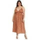 thumbnail image 1 of Vestido Largo Doble Tirante Zenobia Talla Extra 11746 Canela Cafe 38, 1 of 6