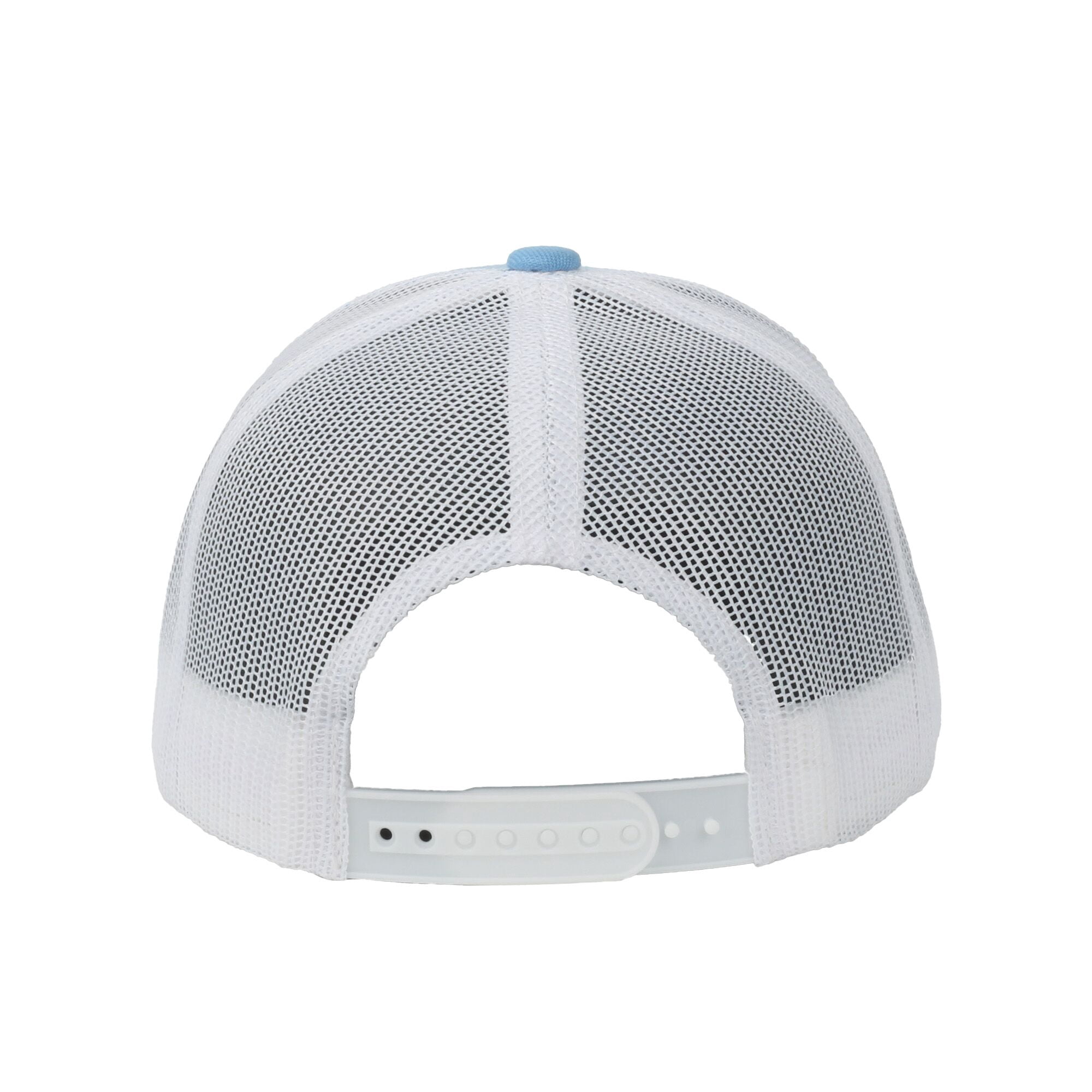 Blue/White Marlin 6-Panel Fishing Cap – Structured, Embroidered, Snapback, One Size