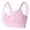 Pink, variant on Womens Sports Bras Large Size Push-Up Yoga Fitness Running Shockproof Sports Bra Comfortable Bras for Women Beige L
