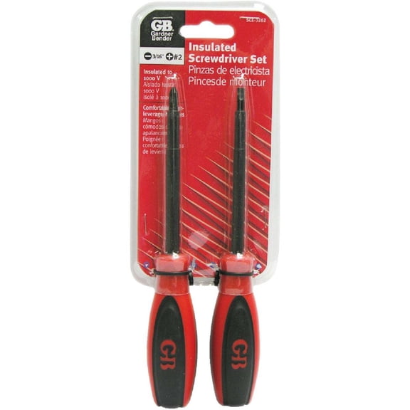 Gardner Bender Insulated Screwdriver Set (2-Piece) SCE-3262