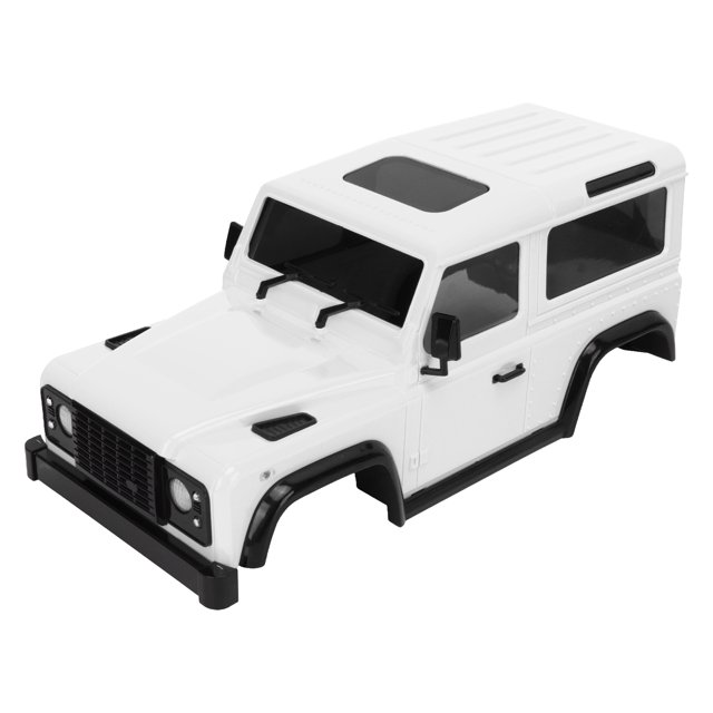 M Buder Carcasa De Carrocería Para Coche RC 1/16 1/24 (23.3 cm / 9.2 inches), Piezas De Repuesto ABS Distancia Entre Ejes 144mm Color Blanco - Incluye Accesorios De Montaje