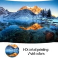 thumbnail image 4 of 10 x 6.5 ft Winter Snow Mountain Dreamy Forest Scenery Backdrop Blue Sky Snow Covered Alpine Snow High Hill Peak Ski Background Christmas Party Decor Banner Portrait Studio Booth Photobooth Props, 4 of 5