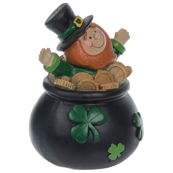 Saint Patricks Day Ornaments Set of 4 Hats and 4 Pots of Gold