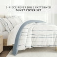 thumbnail image 5 of Duvet Cover Set - Ultra Soft & Breathable - Navy Urban Vibe for Twin Size Bedding by Comfort Canopy, 5 of 21
