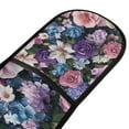 thumbnail image 4 of Yayeee Double Oven Mitt Kitchen Heat Resistant Baking 35" x7" Quilted Glove, Pink and Purple Flowers, 4 of 6