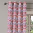 thumbnail image 2 of Ambesonne Ethnic Grommet Curtain, Retro Spring Aztec Art, 50" x 84", Pale Blue Indigo, 2 of 6