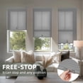 thumbnail image 4 of BERISSA Cordless No Drill No Tools Cellular Shades, Light Filtering Pull Down Window Blinds,Gray,38" W x 64" H, 4 of 9