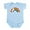 Sky Blue, variant on CafePress - Retro Rainbow Unicorn Body Suit - Baby Light Bodysuit, Size Newborn - 24 Months