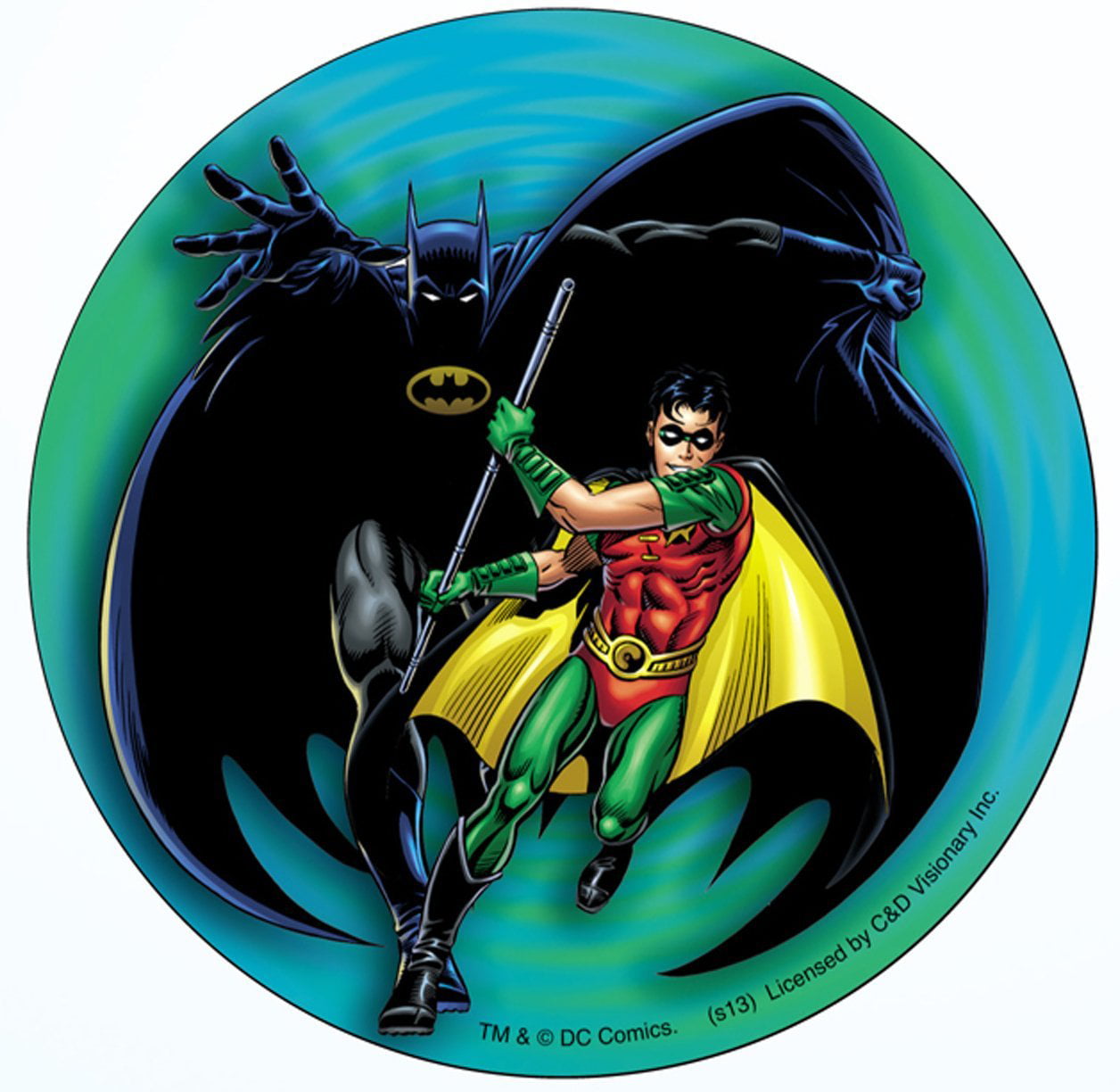 vinyl sticker 4.75" Mad Magazine Batman & Robin Ecchhh Comics decal for laptop 