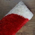 thumbnail image 4 of Rugsotic Carpets Hand Tufted Shag Polyester Eco-Friendly Area Rugs - 6'x9', Rectangle, Red White, Plain Solid Design, High Pile Handmade Anti Skid Rugs for Living Room, Bed Room K00003, 4 of 8
