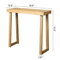 thumbnail image 4 of Resenkos Solid Wood Console Table For Entryway, Sofa Table Narrow Entryway Table For Hallway, Behind The Couch, Living Room, Foyer, Wood, 4 of 12