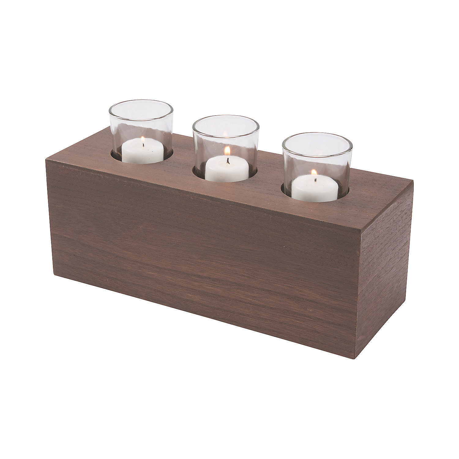 Rustic Sugar Mold W/Glass Votives Home Decor 1 Piece