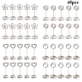 thumbnail image 2 of Coofit Place Porte-Cartes en Métal: 40PCS 3.35in Porte-Notes Photo Porte-Photos Fil, 2 of 10