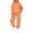 Orange, variant on Womens Polka Dot 2 Piece Sets Long Sleeve Hooded Tops & Slim Jogger Pants, L