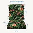 thumbnail image 6 of Oahu Tropical Black Essentials Dining Chair Cushion, 6 of 8