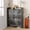 Black, variant on Shoe Cabinet Organizer with 2 Flip Drawers, Freestanding Narrow Shoe Rack for Entryway, Freestanding Hidden Shoe Storage Cabinet for Entryway, Hallway, Living Room, Bedroom, Black