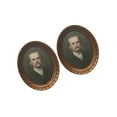 thumbnail image 1 of tredstone Mini Cadre Photo Ovale pour Décorations de Maison de Poupée 1/12 Style 1, 1 of 7