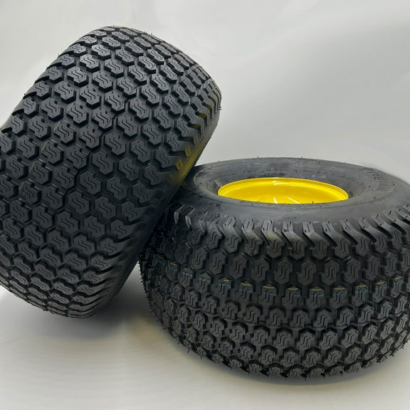 20x10.00-8 Lawn Mower Wheels - Super Turf Tread - Set  - 3/4 Inch Axle