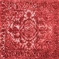 thumbnail image 1 of Ahgly Company Indoor Square Abstract Red Contemporary Area Rugs, 5' Square, 1 of 4