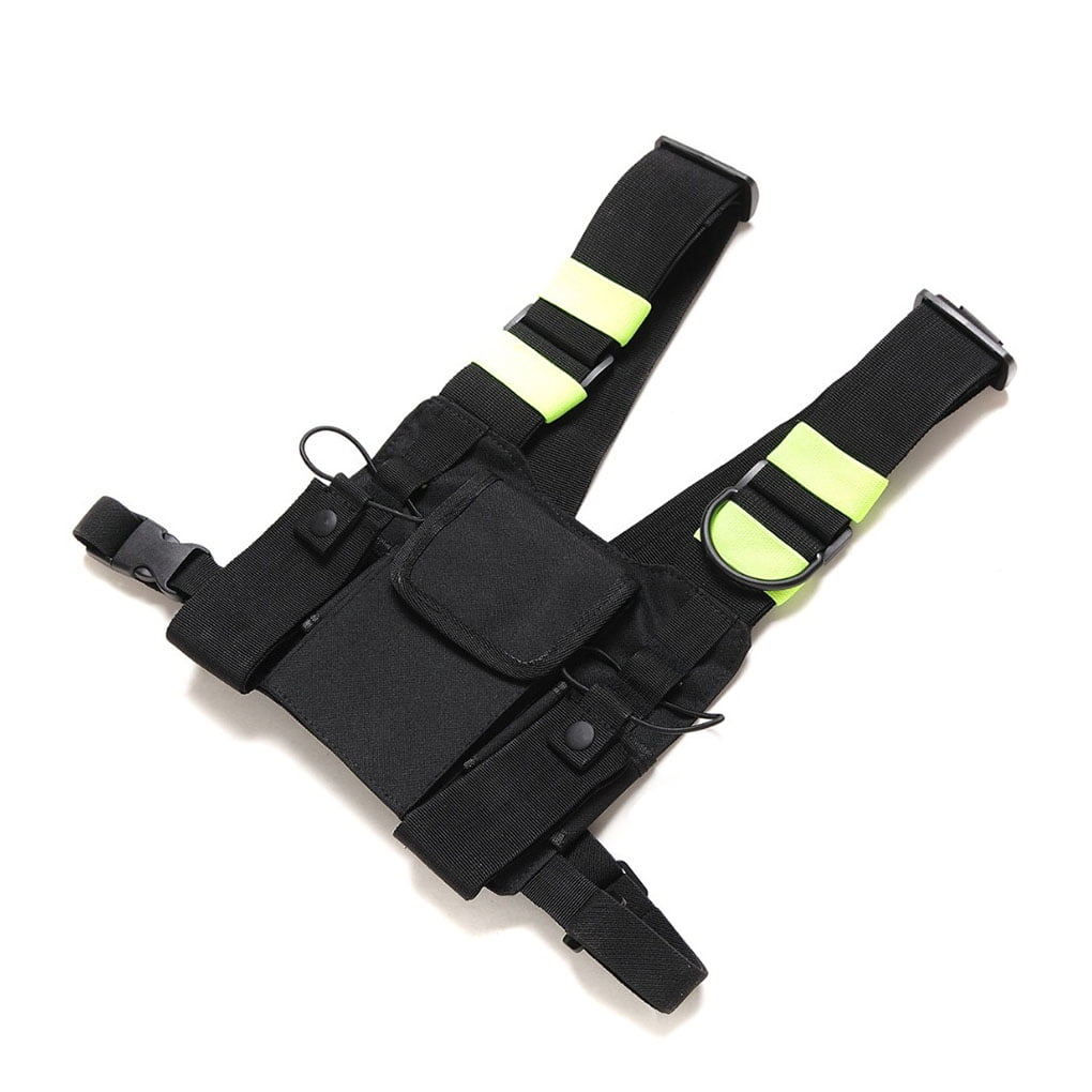 Chest Bag Adjustable Two Way Radio Vest Portable Front Holder