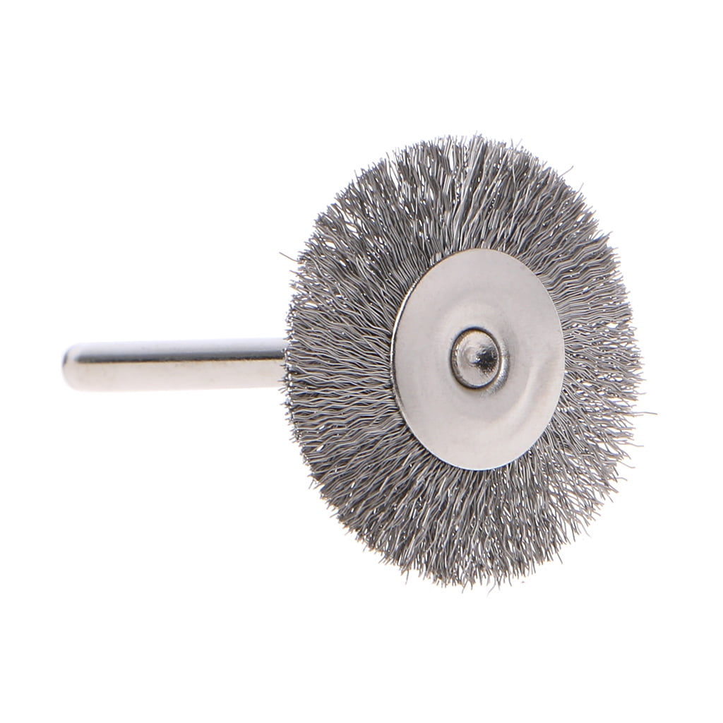 10pcs 22mm Platinum Blades Steel Wire Wheel Brush dremel rotary tool for mini dr 