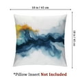 thumbnail image 4 of JRXY Gold and Blue Abstract Art Printed Pillowcase Set of 2 White, 4 of 7