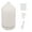 White, variant on YAHHU Essential Oil Diffuser Humidifier Ceramic Rhomboid Cool Mist Aromatherapy Diffuser with 7 LED Lights for Home, Black