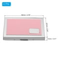thumbnail image 2 of Uxcell RFID Credit Card Holder Metal Wallet 6 Slots Men Women Hard Protector Case Pink 2 Pack, 2 of 6