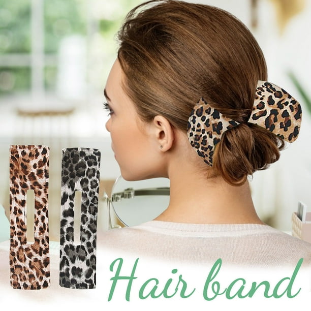 Fiudx Accesorios para El Cabello Franceses, Diademas Ligeras con Estampado de Donuts, Tela Suave y Cómoda, Fáciles de Lavar y Transportar, Ideales para Salidas Deportivas y Fiestas, Accesorios Elegan