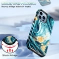 thumbnail image 5 of CASEFIV for iPhone 13 Pro Max 6.7 inch 5G Case,Heavy Duty Shockproof Hybrid Hard PC Protection Cover for Women Girls,Black, 5 of 8