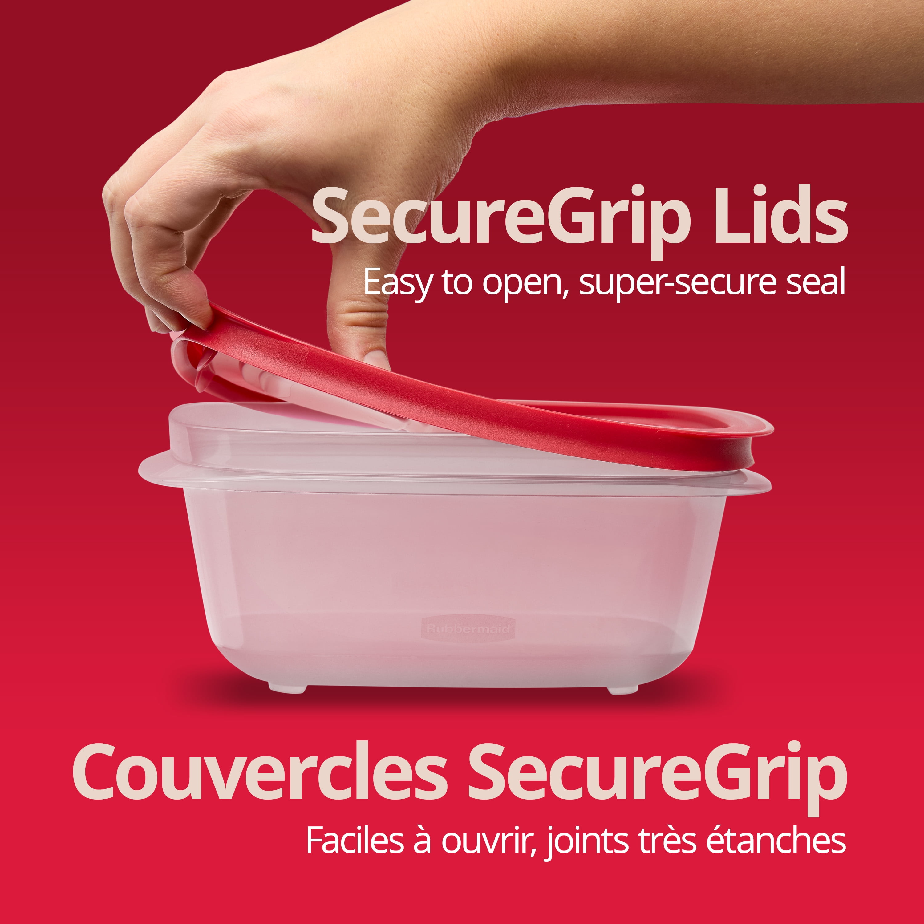 Rubbermaid 41.5-Cup EasyStore Rectangle Food Storage Container with Lid