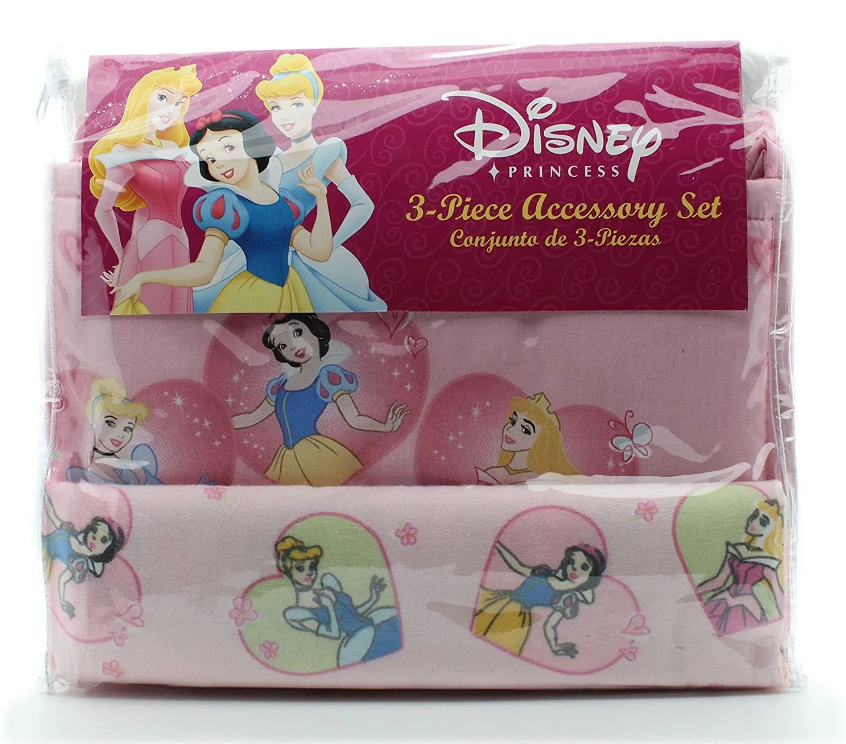 Disney Princess 3piece Accessory Set Diaper Stacker, Receiving Blanket