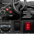 thumbnail image 6 of 24V 2 Seater Kids Ride on Car, 4WD Golf Cart with Parent Remote Control, 4x4 Motors Ride on Truck with Roof, Toddler Electric Vehicle with Storage Box, Foot Pedal, Music Player, Lights, Horn, Black, 6 of 9