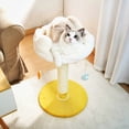 thumbnail image 3 of Happi N Pets 28" Tall Thick Cat Scratching Post, Small Cat Tree for Indoor Cats with Cloud Soft Perch & Bed, Cute Toys, Stable Stand, Removable Cover, Bonus Catnip, 3 of 9