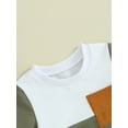 thumbnail image 4 of Bagilaanoe 2pcs Toddler Baby Boy Shorts Set Short Sleeve Contrast Color T Shirt Tops + Shorts 6M 12M 18M 24M 3T Kids Casual Summer Clothes, 4 of 8