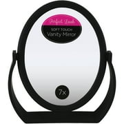 Swissco Soft Touch Oval Standing Mirror 1X/7X in Black